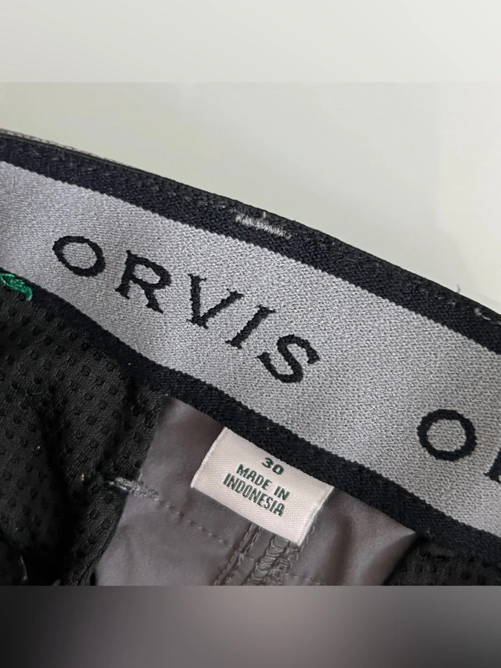 Orvis Tech Shorts Size 30 Men’s Gray